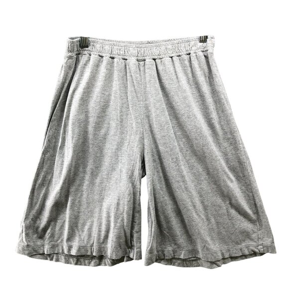 Muji Pull On Shorts Mens S Knit Cotton Blend Lightweight Sweat Shorts 9'' Lounge - Picture 1 of 7